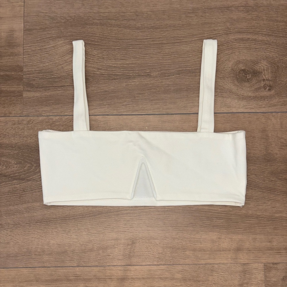 Edikted Cream Bandeau Bralette